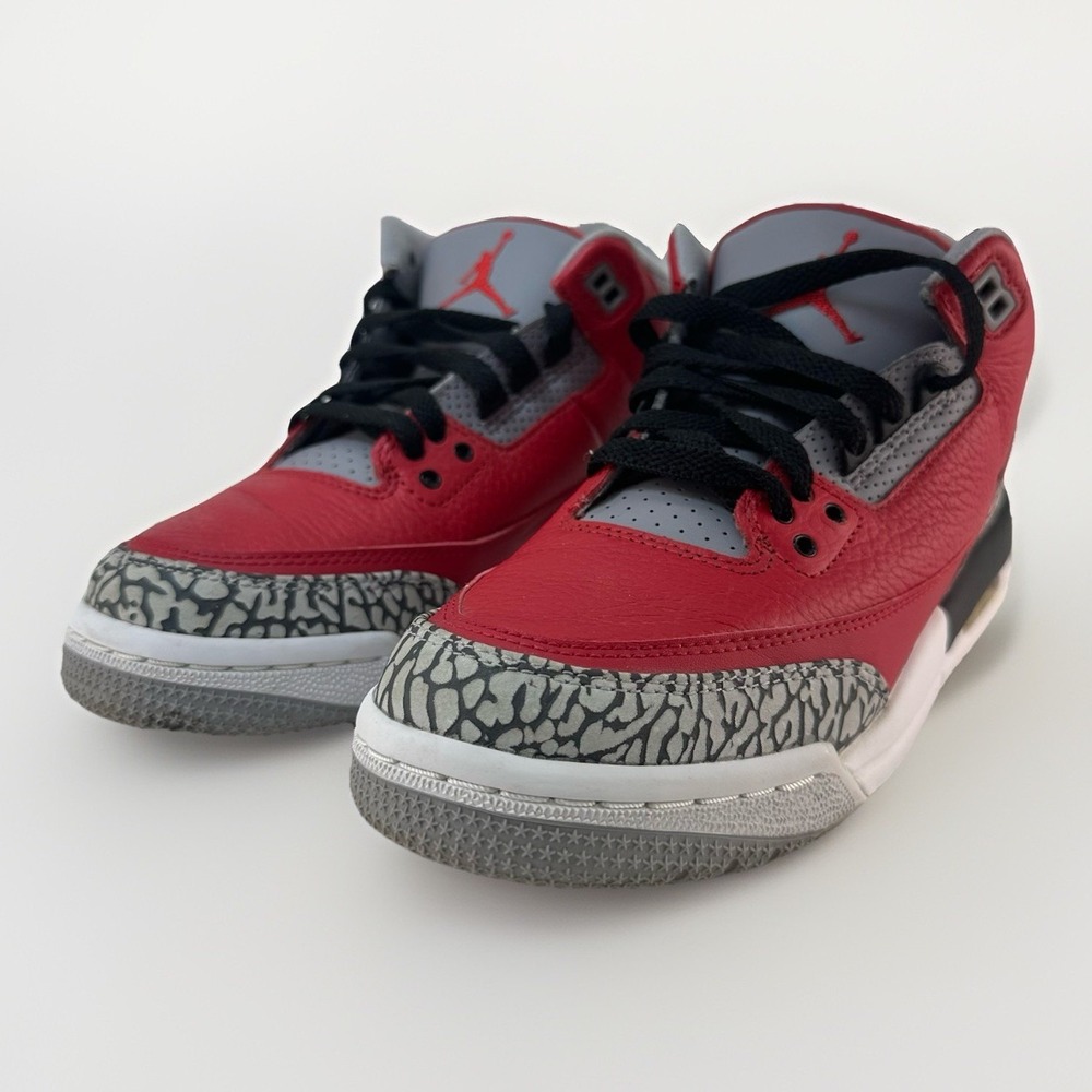 Nike Air Jordan 3 Retro SE Unite Fire Red GS 6Y Red Cement CQ0488-600